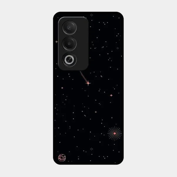 Celestial Design Glossy Metal Case Cover For Oppo A3 Pro 5G