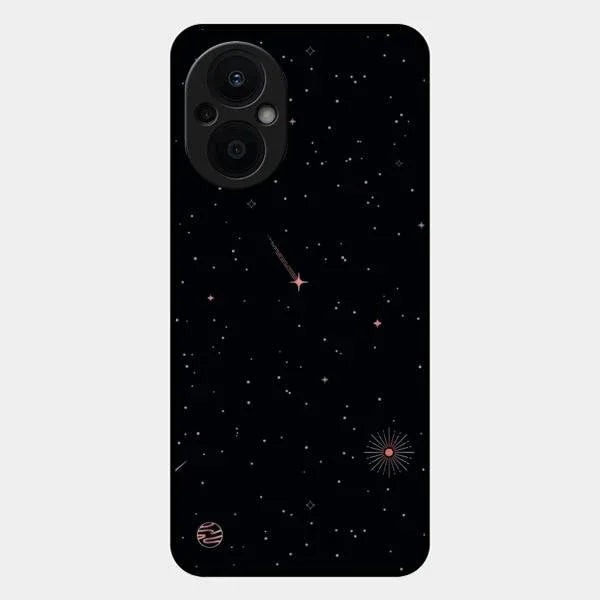 Celestial Design Glossy Metal Case Cover For Oppo F21S Pro 5G