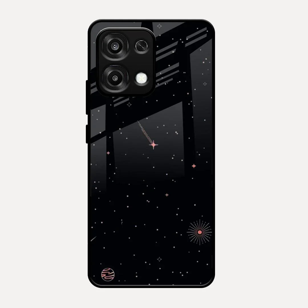 Celestial Design Glossy Metal Case Cover For Oppo F31 5G