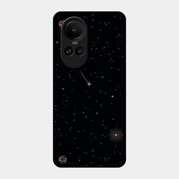 Celestial Design Glossy Metal Case Cover For Oppo Reno 10 5G