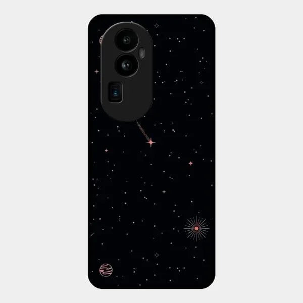 Celestial Design Glossy Metal Case Cover For Oppo Reno 10 Pro Plus 5G