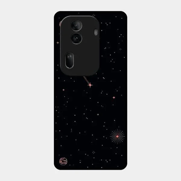 Celestial Design Glossy Metal Case Cover For Oppo Reno 11 Pro 5G