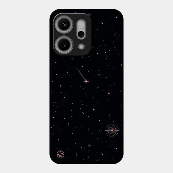 Celestial Design Glossy Metal Case Cover For Oppo Reno 14 Pro 5G