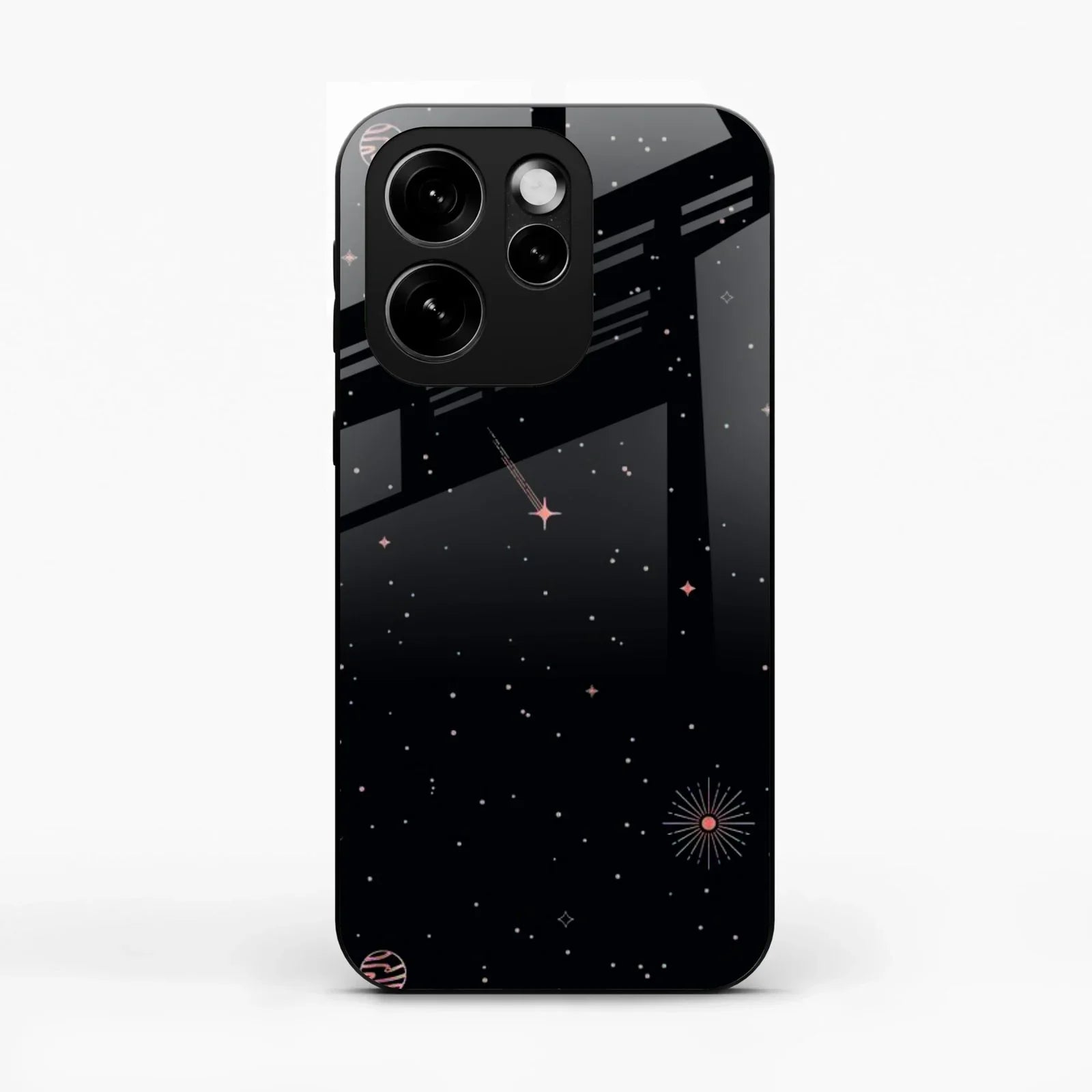 Celestial Design Glossy Metal Case Cover For Oppo Reno 15C 5G