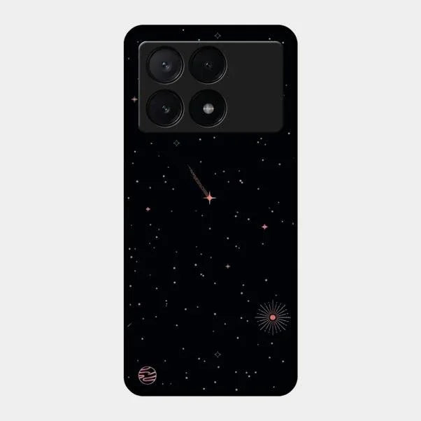 Celestial Design Glossy Metal Case Cover For Poco X6 Pro 5G