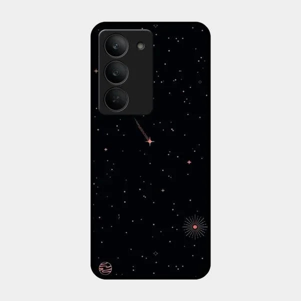 Celestial Design Glossy Metal Case Cover For Realme 14X 5G