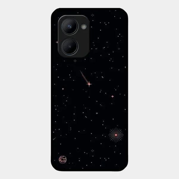 Celestial Design Glossy Metal Case Cover For Realme C33 2023
