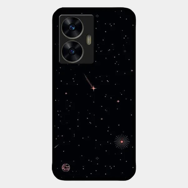 Celestial Design Glossy Metal Case Cover For Realme C55