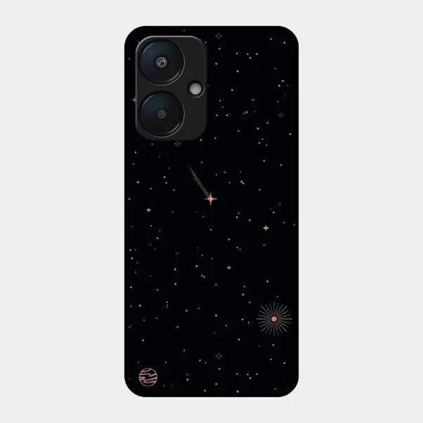Celestial Design Glossy Metal Case Cover For Redmi 13C 5G
