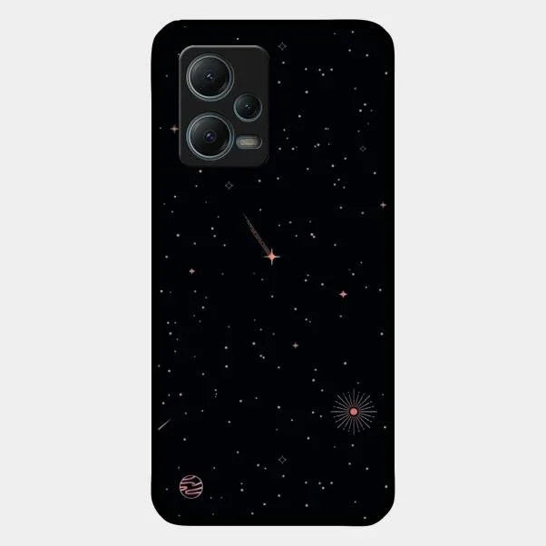Celestial Design Glossy Metal Case Cover For Redmi Note 12 5G