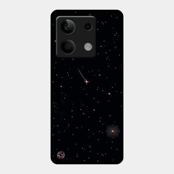 Celestial Design Glossy Metal Case Cover For Redmi Note 13 5G