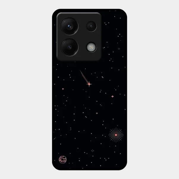 Celestial Design Glossy Metal Case Cover For Redmi Note 13 Pro 5G