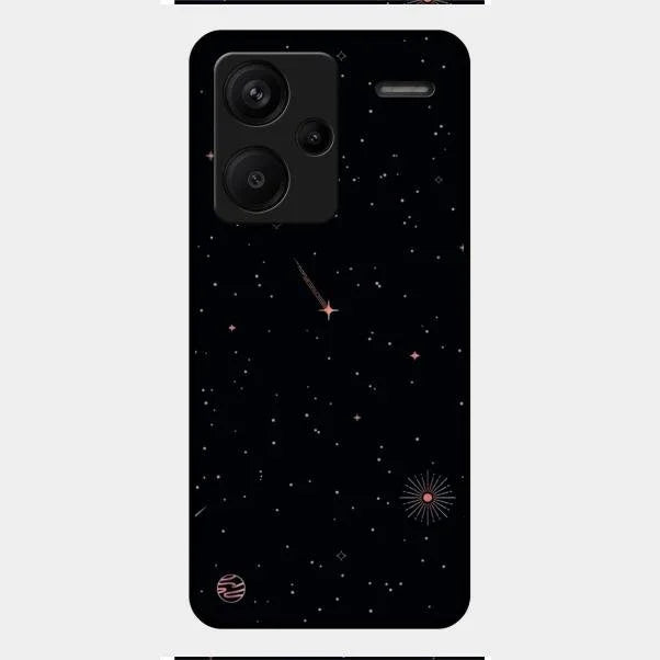 Celestial Design Glossy Metal Case Cover For Redmi Note 13 Pro Plus 5G