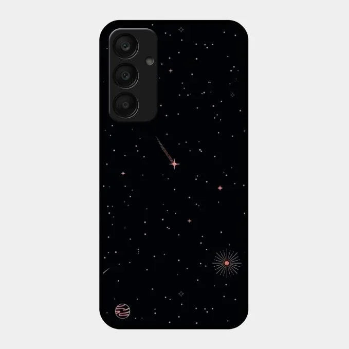 Celestial Design Glossy Metal Case Cover For Samsung Galaxy A25 5G