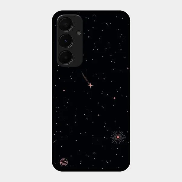 Celestial Design Glossy Metal Case Cover For Samsung Galaxy A35 5G