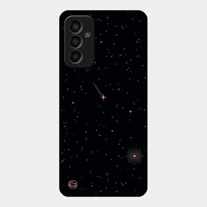 Celestial Design Glossy Metal Case Cover For Samsung Galaxy F13