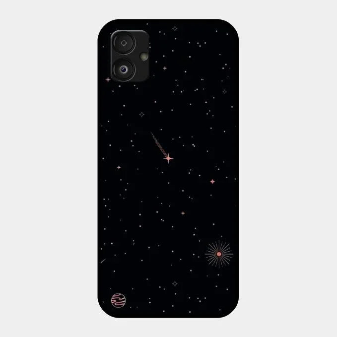 Celestial Design Glossy Metal Case Cover For Samsung Galaxy F14 5G