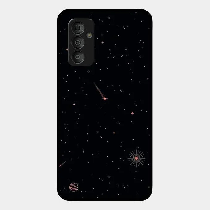 Celestial Design Glossy Metal Case Cover For Samsung Galaxy F23 5G