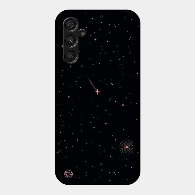 Celestial Design Glossy Metal Case Cover For Samsung Galaxy F34 5G