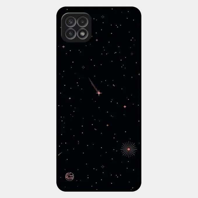 Celestial Design Glossy Metal Case Cover For Samsung Galaxy F42 5G