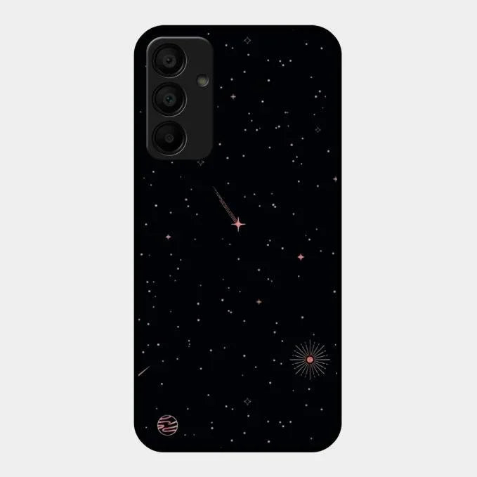 Celestial Design Glossy Metal Case Cover For Samsung Galaxy M15 5G