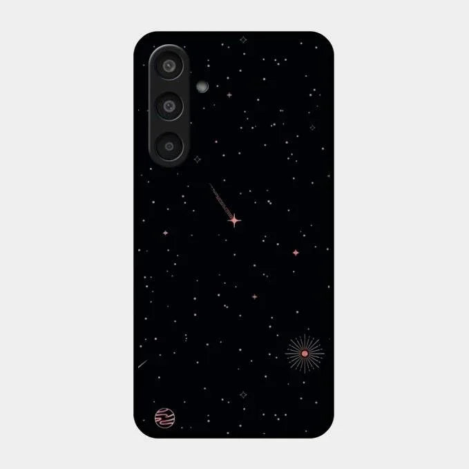 Celestial Design Glossy Metal Case Cover For Samsung Galaxy M35 5G