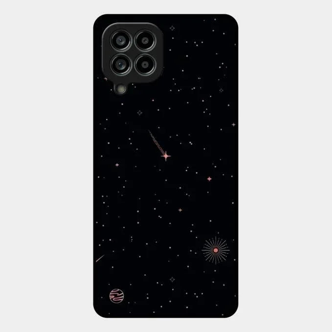 Celestial Design Glossy Metal Case Cover For Samsung Galaxy M53 5G