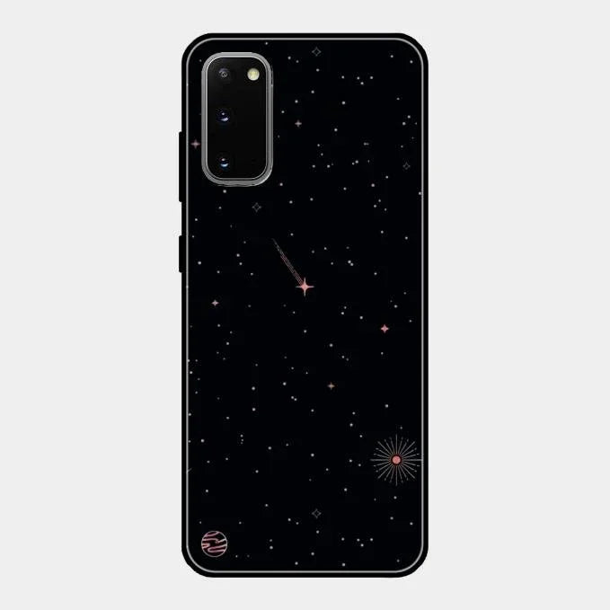 Celestial Design Glossy Metal Case Cover For Samsung Galaxy S20