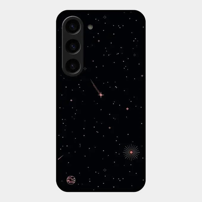Celestial Design Glossy Metal Case Cover For Samsung Galaxy S23 5G