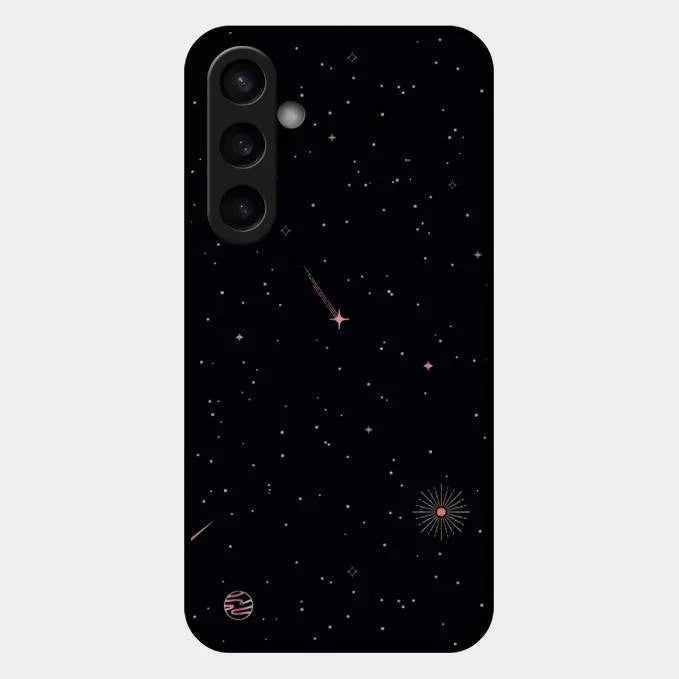 Celestial Design Glossy Metal Case Cover For Samsung Galaxy S23 Fe 5G