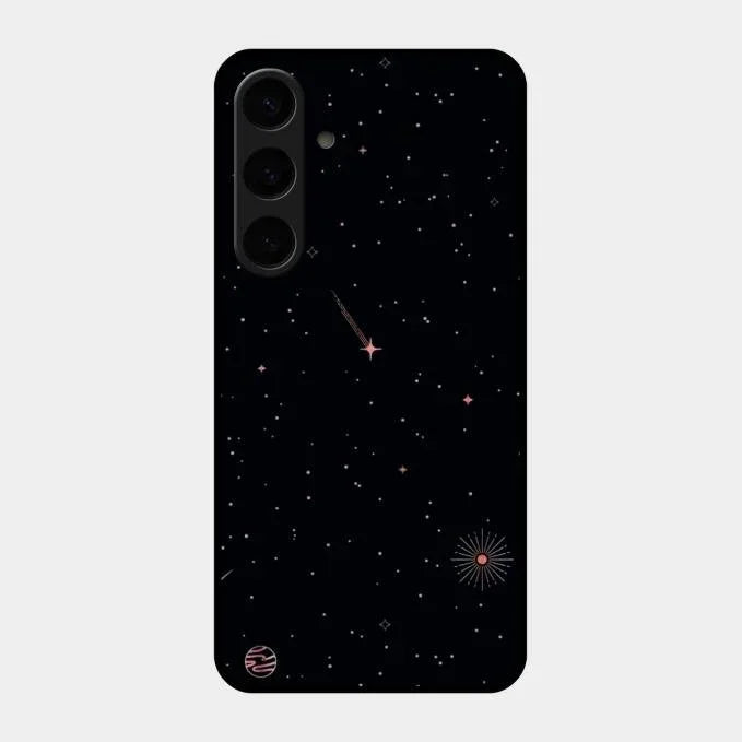 Celestial Design Glossy Metal Case Cover For Samsung Galaxy S24 Plus 5G
