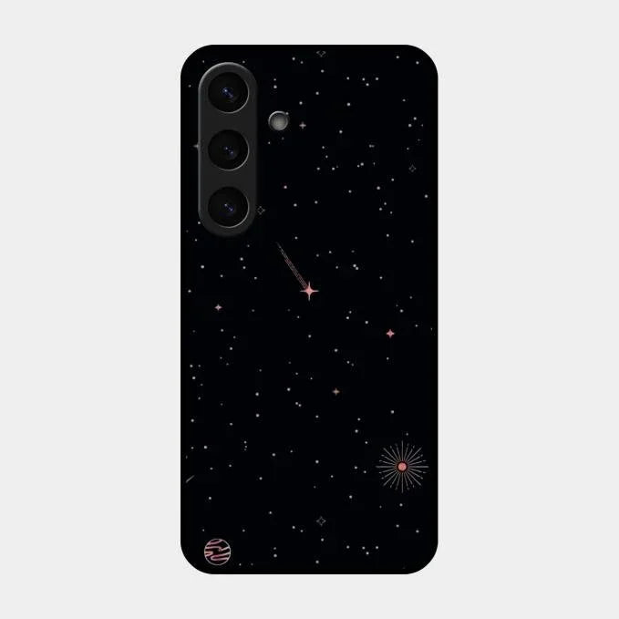 Celestial Design Glossy Metal Case Cover For Samsung Galaxy S25 5G