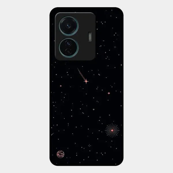 Celestial Design Glossy Metal Case Cover For Vivo T1 Pro 5G