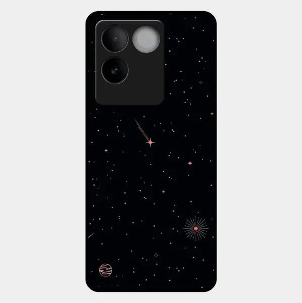 Celestial Design Glossy Metal Case Cover For Vivo T2 Pro 5G