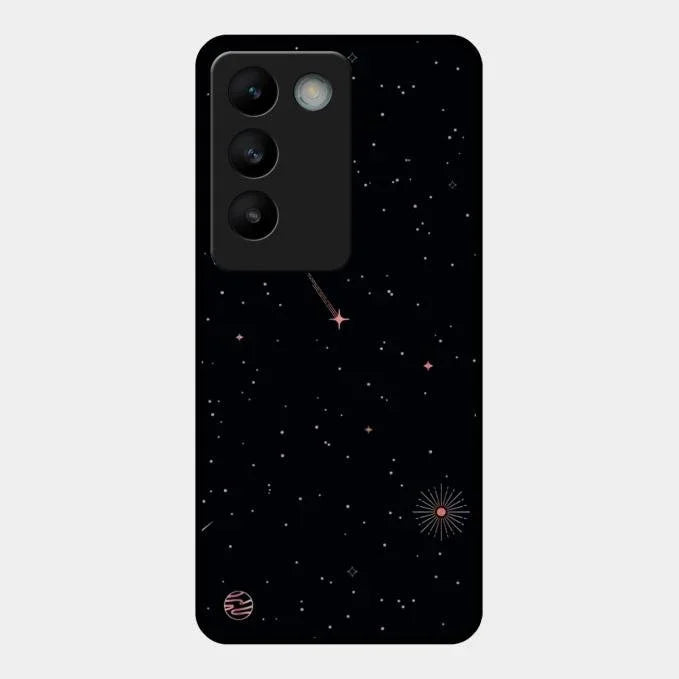 Celestial Design Glossy Metal Case Cover For Vivo T3 5G