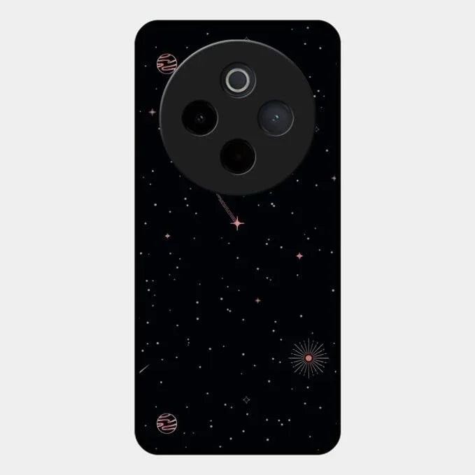 Celestial Design Glossy Metal Case Cover For Vivo T4 5G