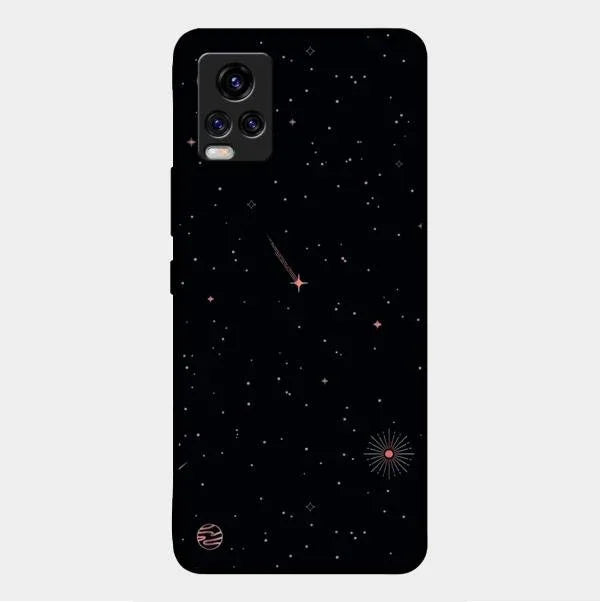 Celestial Design Glossy Metal Case Cover For Vivo V20 2021