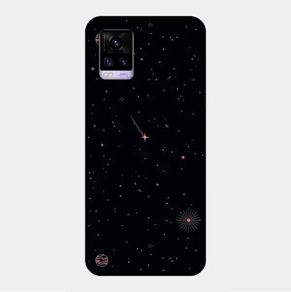 Celestial Design Glossy Metal Case Cover For Vivo V20