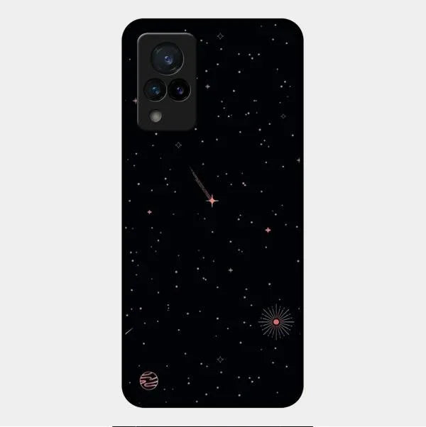 Celestial Design Glossy Metal Case Cover For Vivo V21 5G