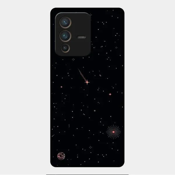 Celestial Design Glossy Metal Case Cover For Vivo V23 Pro 5G