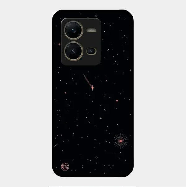 Celestial Design Glossy Metal Case Cover For Vivo V25 5G