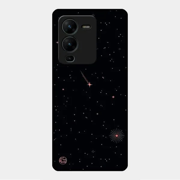 Celestial Design Glossy Metal Case Cover For Vivo V25 Pro 5G