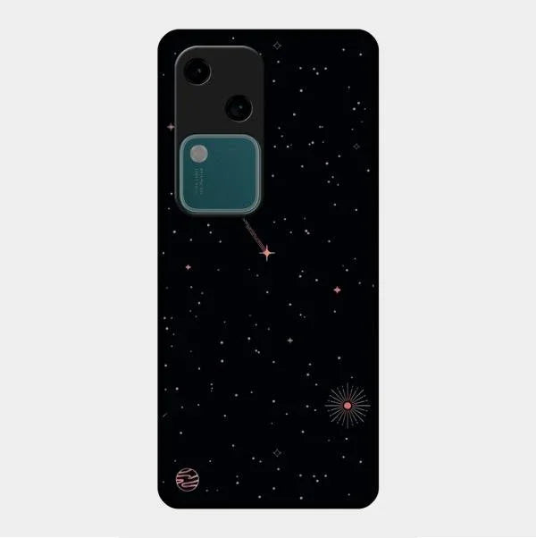 Celestial Design Glossy Metal Case Cover For Vivo V30 5G
