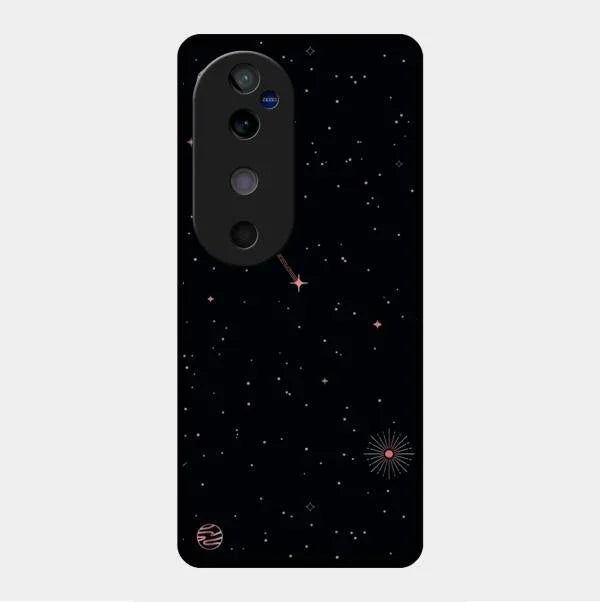 Celestial Design Glossy Metal Case Cover For Vivo V40 5G