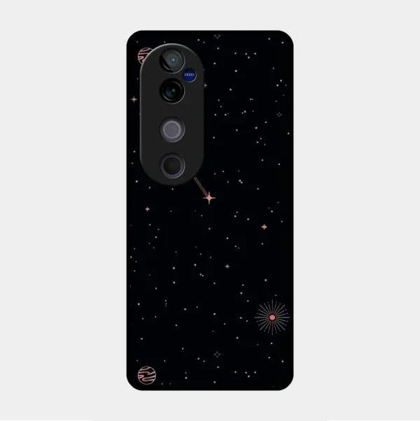 Celestial Design Glossy Metal Case Cover For Vivo V40 Pro 5G