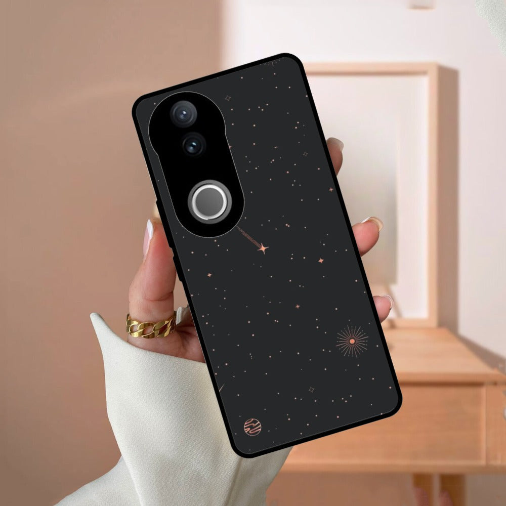 Celestial Design Glossy Metal Case Cover For Vivo