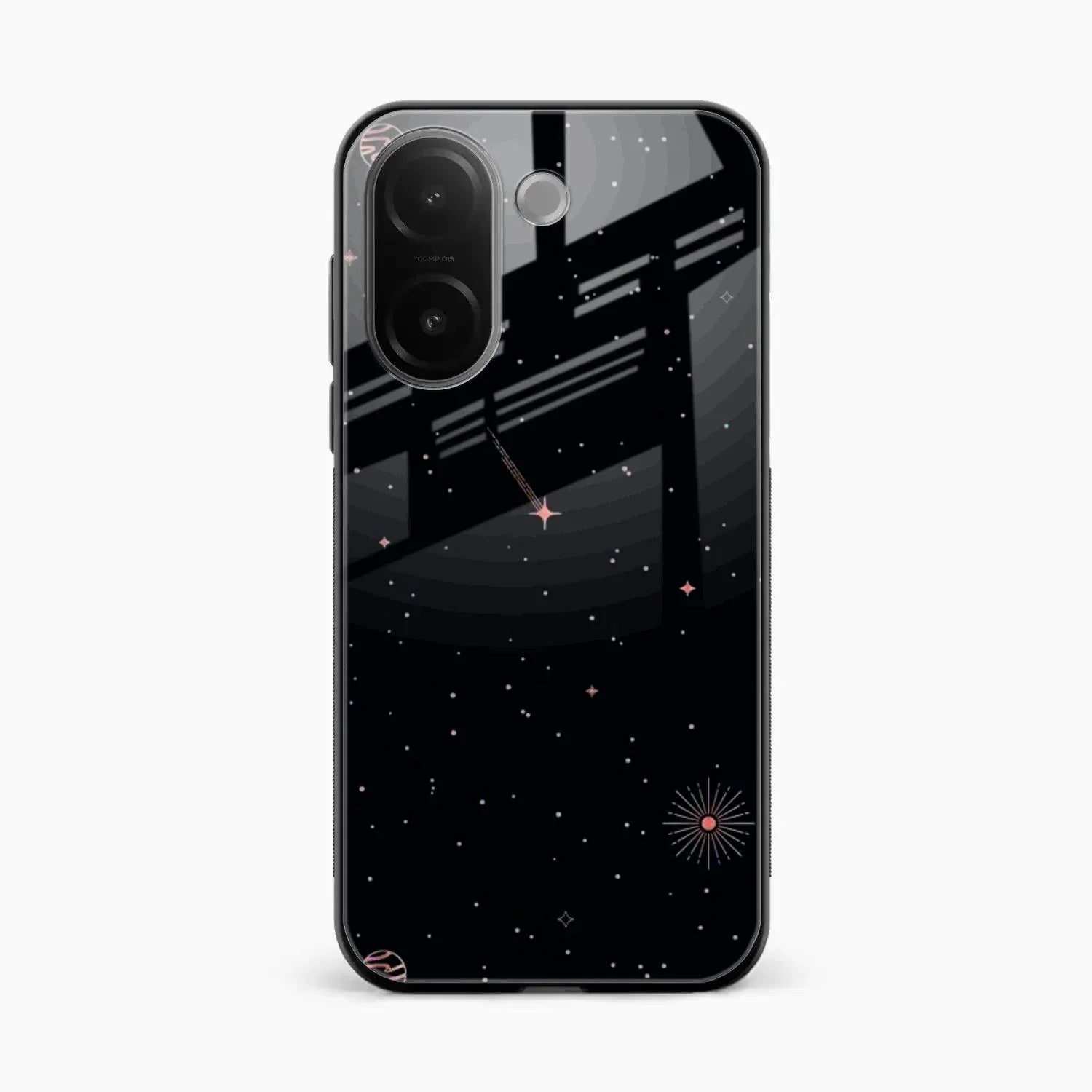 Celestial Design Glossy Metal Case Cover For Vivo V60e 5G