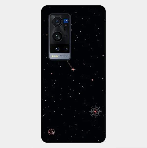 Celestial Design Glossy Metal Case Cover For Vivo X60 Pro Plus 5G