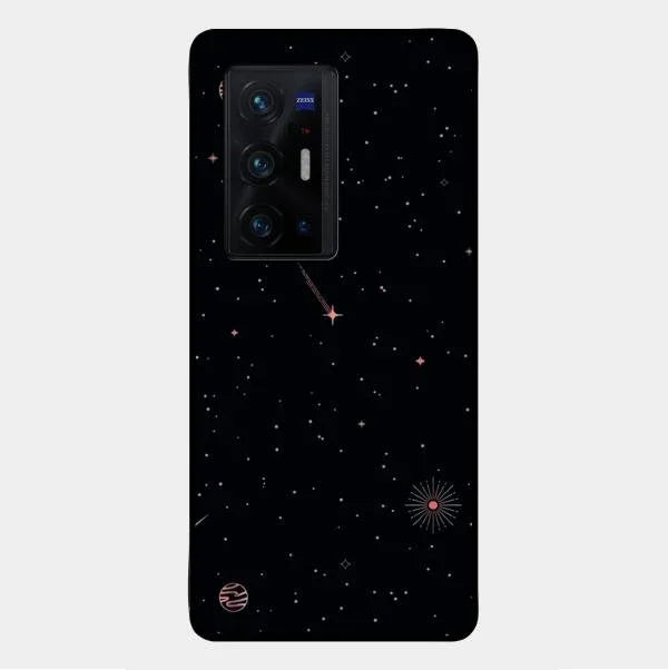 Celestial Design Glossy Metal Case Cover For Vivo X70 Pro Plus 5G
