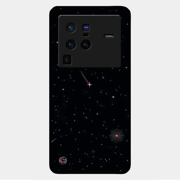 Celestial Design Glossy Metal Case Cover For Vivo X80 Pro 5G